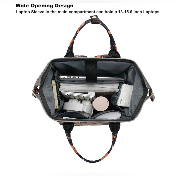 Women Laptop Backpack, College School Backpack Bookbag 15.6 Inch Computer NEW - Picture 5 of 12